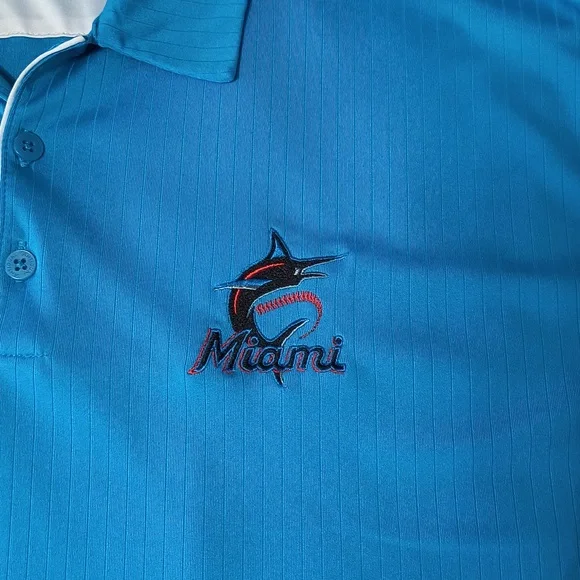 Antigua Miami Marlins polo shirt - Picture 2 of 6